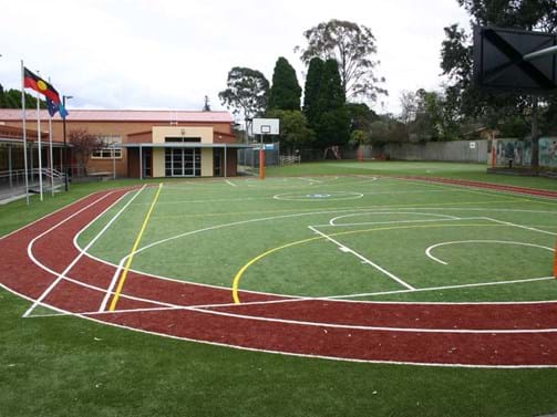 school sports area